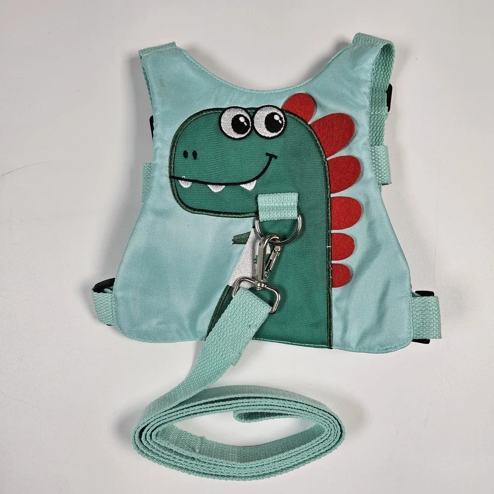 Dinosaur Safety Harness Toddler‎ Mint Green Adjustable Leash Walking Belt